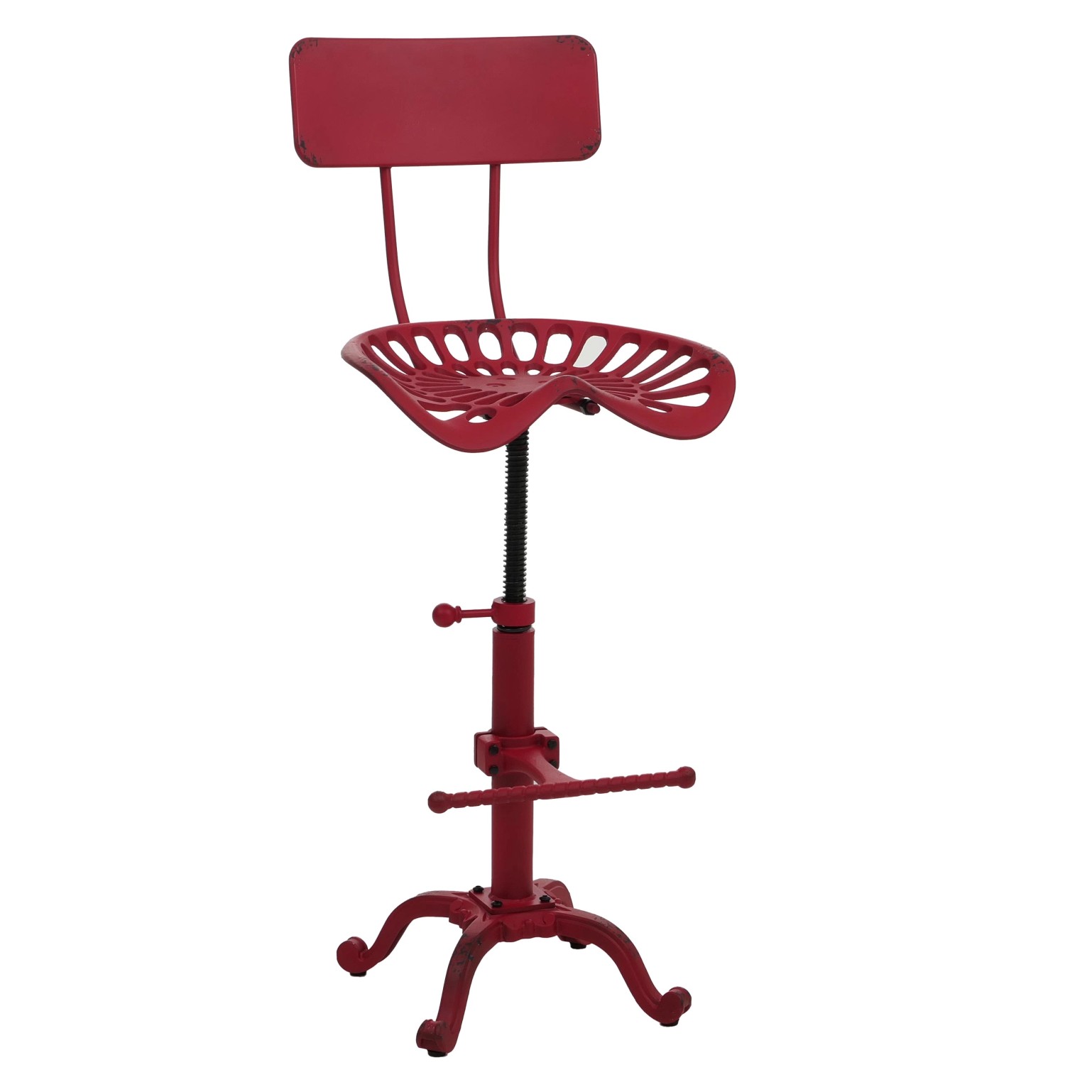 PROREGAL Barhocker Sitzhöhe 50-64cm Höhenverstellbar Drehbar Fußablage Indu günstig online kaufen