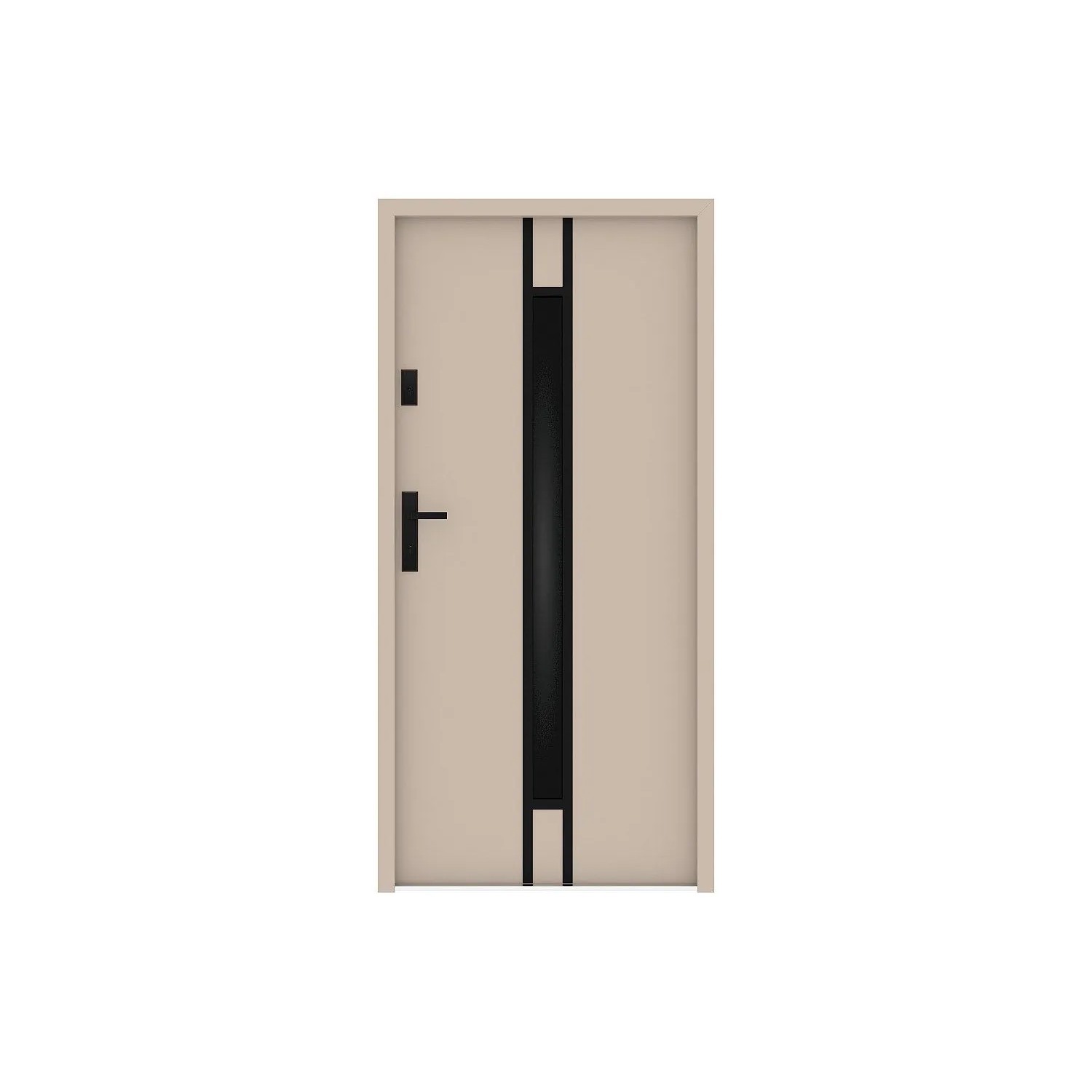 Vente-unique Haustür Aricane Beige 95 cm