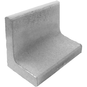 Diephaus L-Stein, unbewehrt, grau, 30x40x20x7 cm. Ideal für Einfassungen und Mauersysteme.