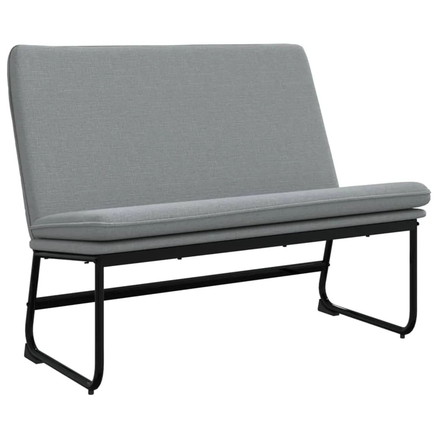 vidaXL Sitzbank Hellgrau 100x75x76 cm Stoff 351321