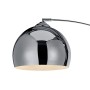 Detailaufnahme: Chromfarbene Bogenlampe von Teamson Home, modernes Design für stilvolle Räume.
