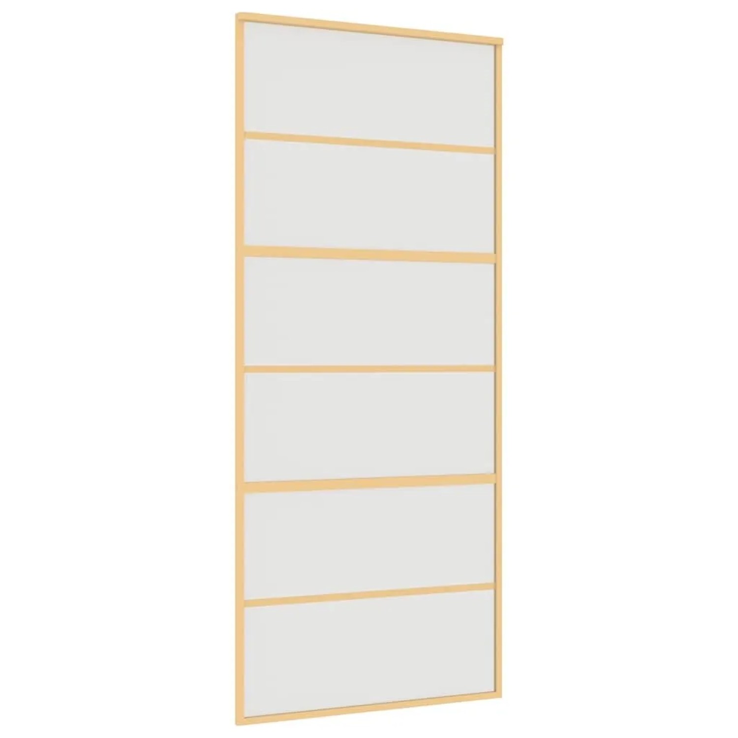 vidaXL Schiebetür Golden 90x205 cm Matt ESG-Glas und Aluminium 155164