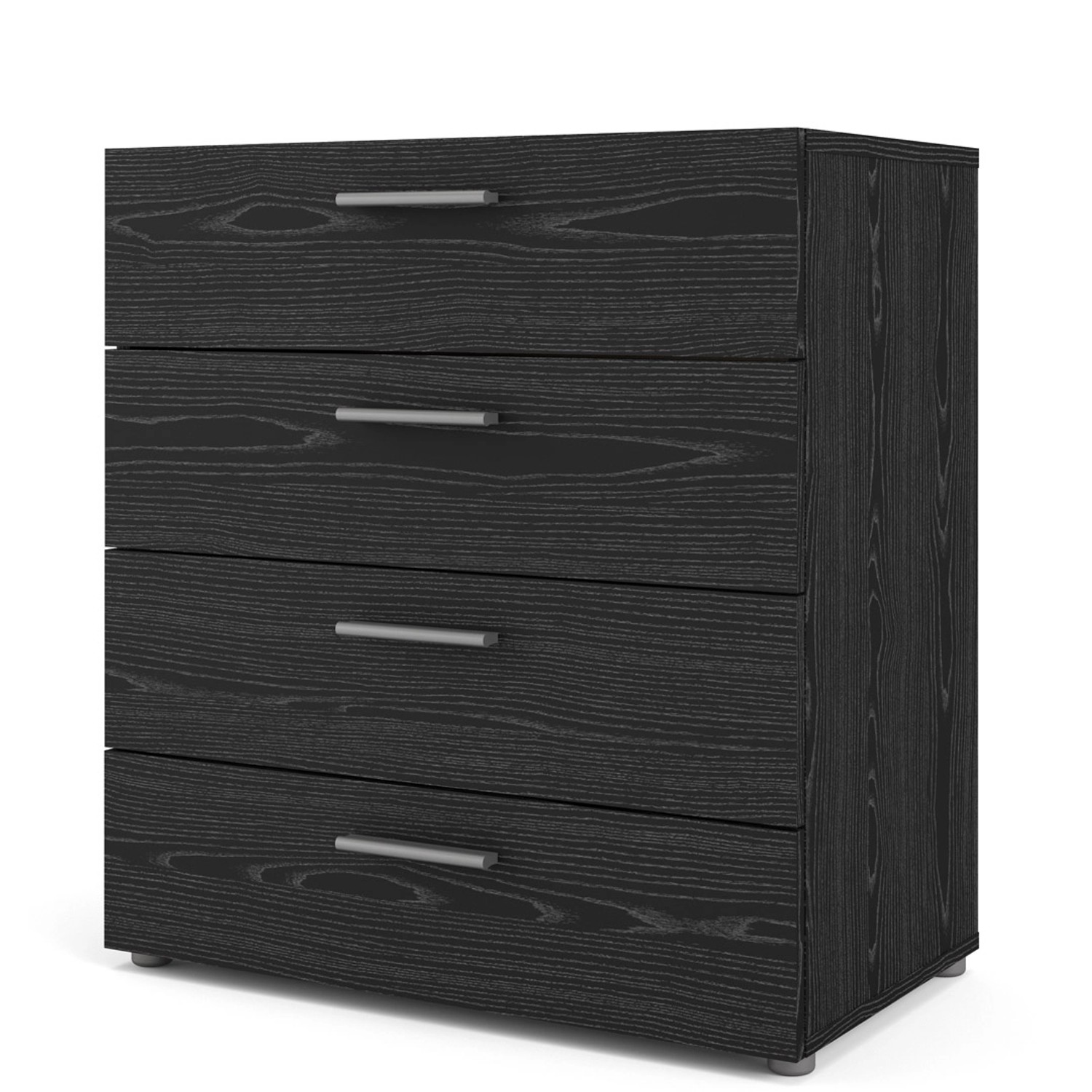 ebuy24 Petra Kommode 4 Schubladen Schwarze Esche Dekor günstig online kaufen