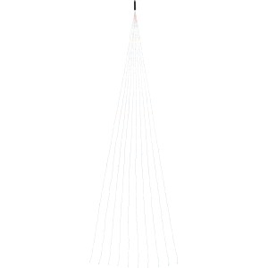 LED-Lichterkette Bündel mit 200 bunten LEDs und transparentem Kabel für Innen- und Außenbereiche.