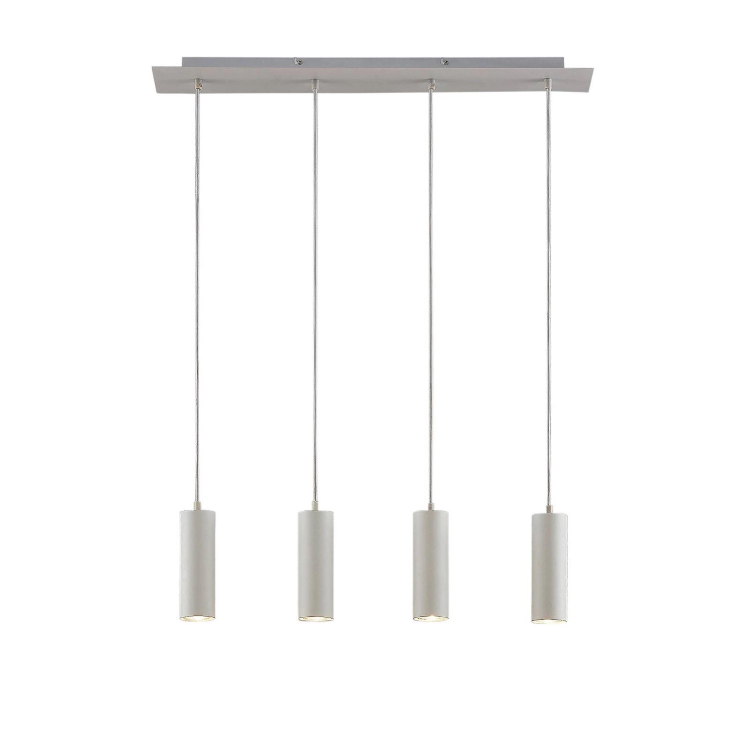 Lindby Pendelleuchte Joffrey 9624837 Modern in Weiß aus Metall 4-flammig GU10 Wohnzimmerleuchte