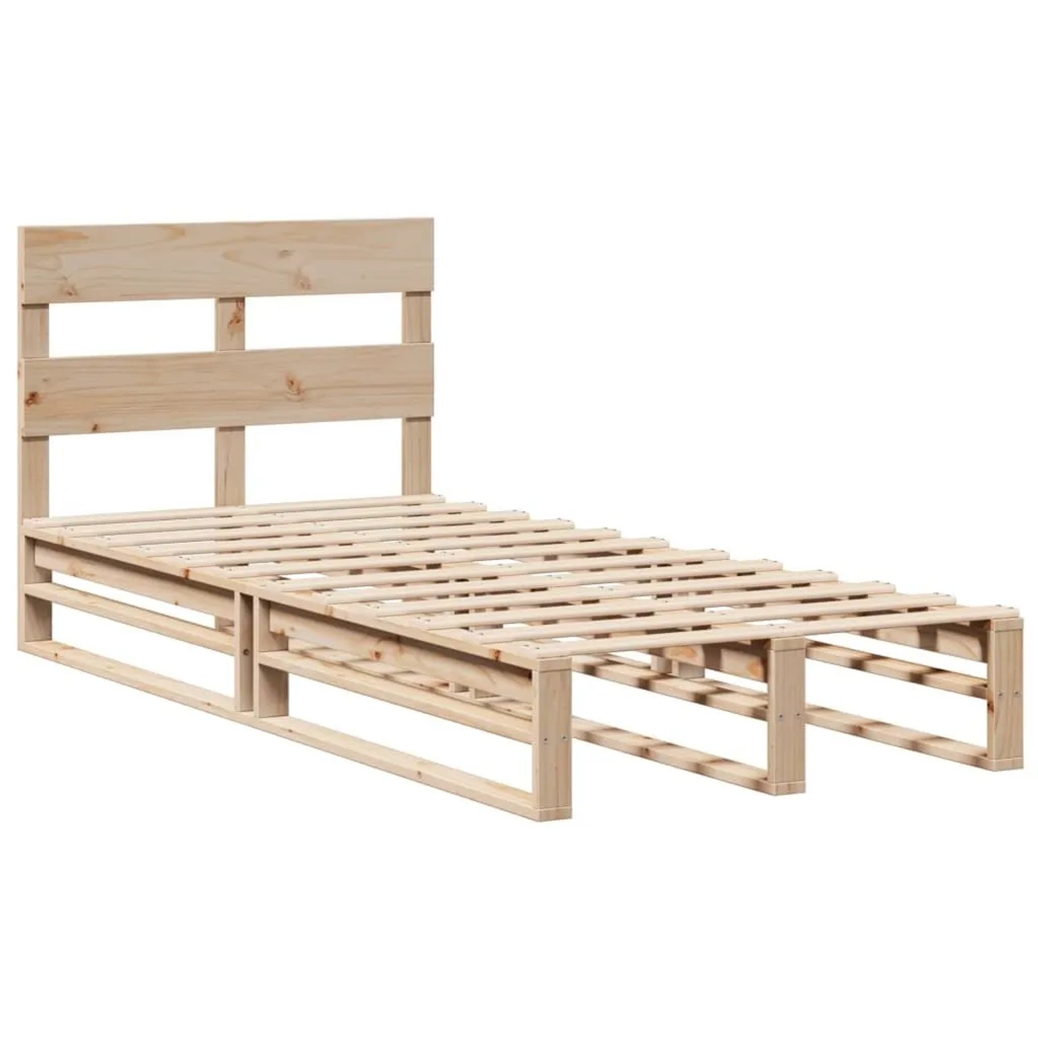 vidaXL Massivholzbett ohne Matratze 90x190 cm Kiefernholz 850821 günstig online kaufen