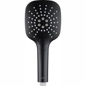 Eckige, mattschwarze baliv Handbrause HBS-150.11 aus dem OBI Online-Shop.