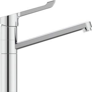 Ideal Standard Ceraflex Küchenarmatur mit Klinikhebel, Chrom. Einhebelmischer mit schwenkbarem Auslauf.