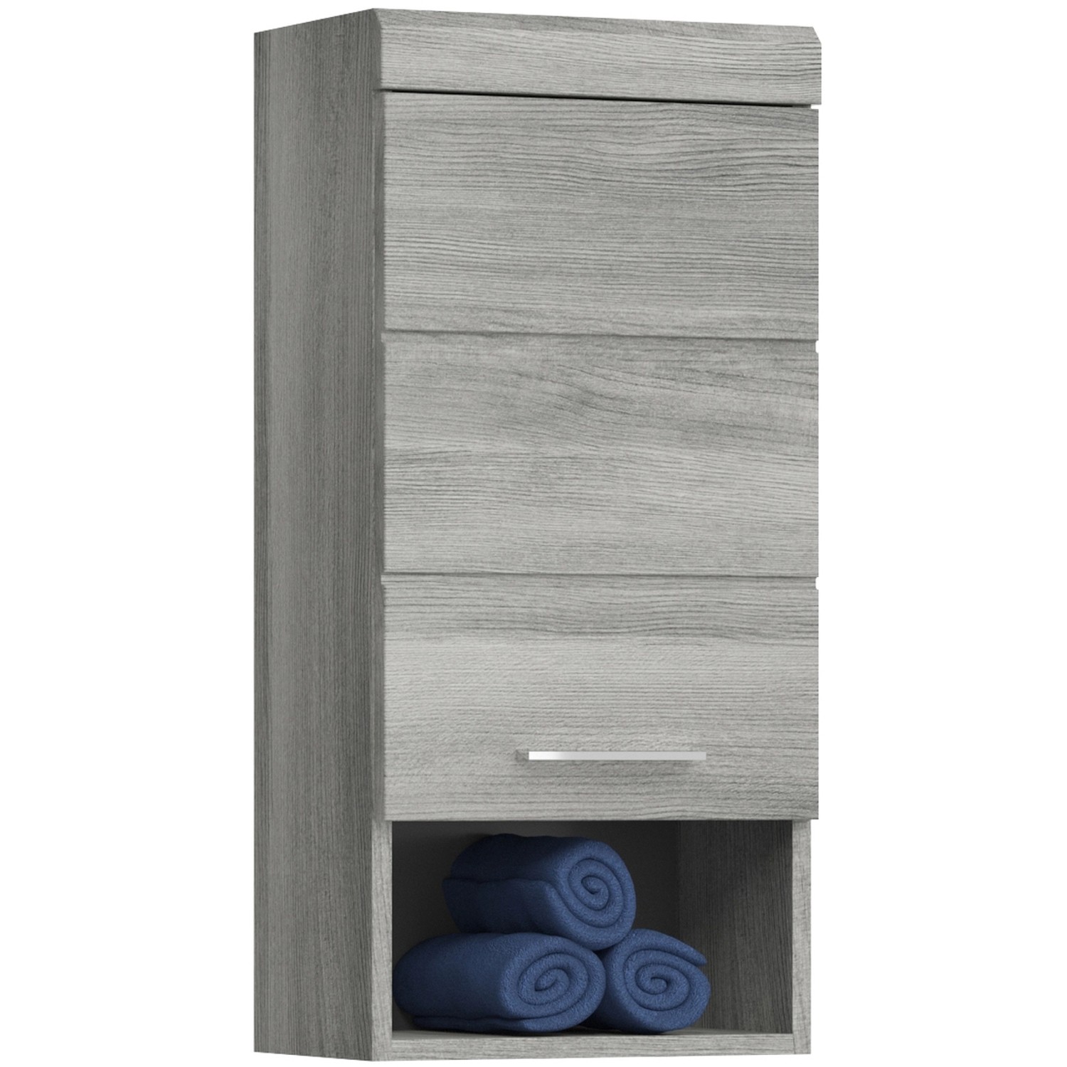 xonox.home Hängeschrank in Rauchsilber - 37x79x24cm (BxHxT) günstig online kaufen