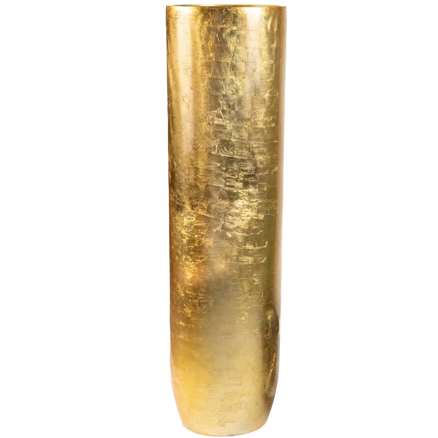 Vivanno Bodenvase Solerio 33 cm x 33 cm x 120 cm Blattgold