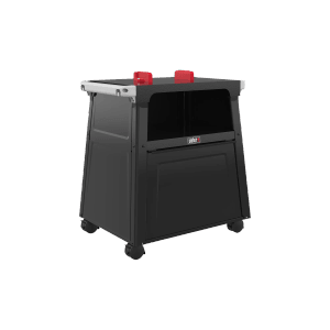 Schwarzer Weber Premium-Stand für Elektrogrill Lumin, Grillutensil mit Rollen.