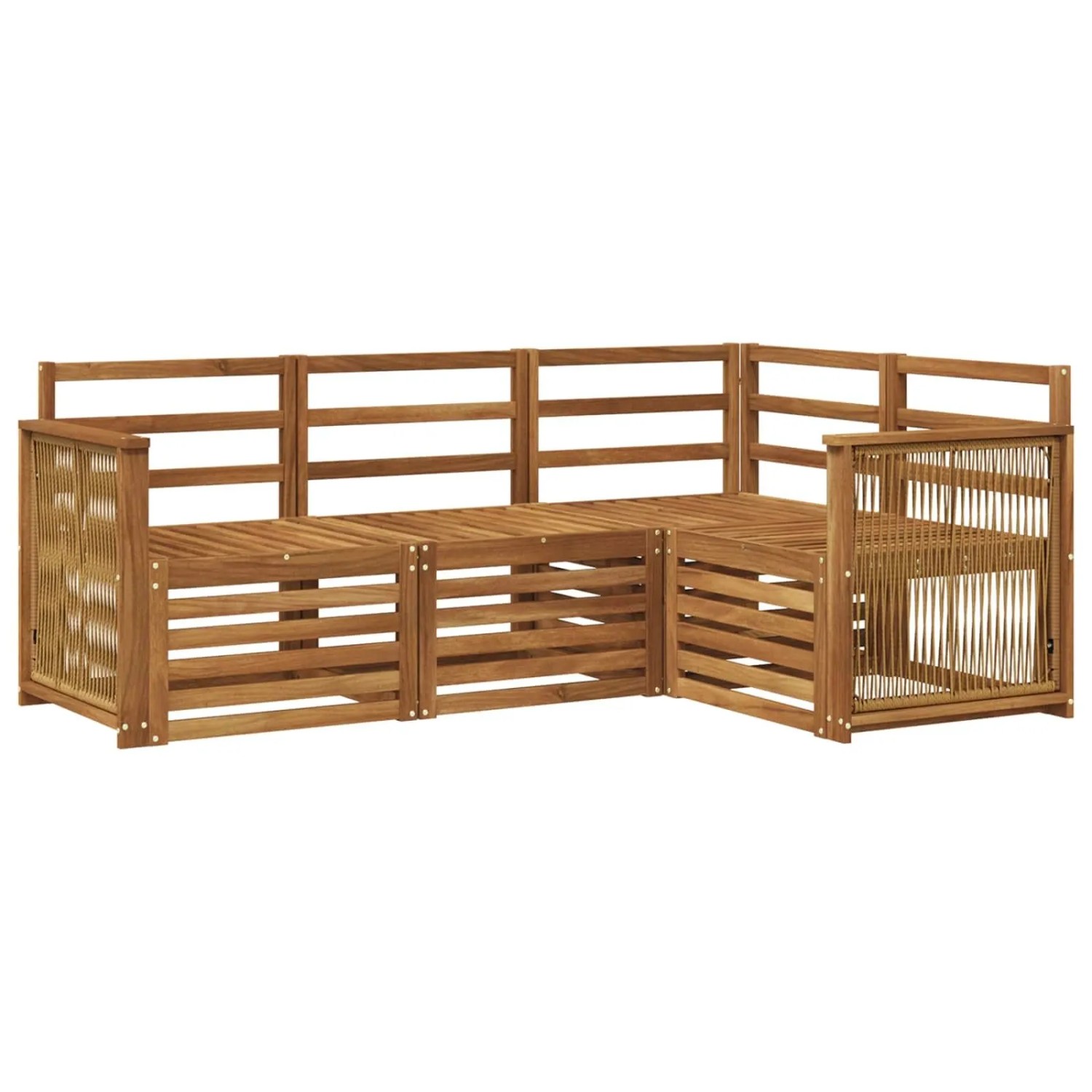 vidaXL Sofagarnituren 4 Stk Massivholz Akazie 3384295