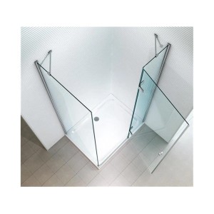Glas Duschkabine Hestia 100x100cm mit Eckeinstieg und 8mm ESG Glas. Komplettdusche ohne Wanne.