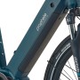 Detailaufnahme: Perlnachtblaues Prophete Trekking E-Bike Entdecker 3.0 mit Mittelmotor und integriertem Akku.