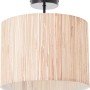 Brilliant Deckenleuchte Wimea, 30 cm, schwarz und Holz, aus Seegras.