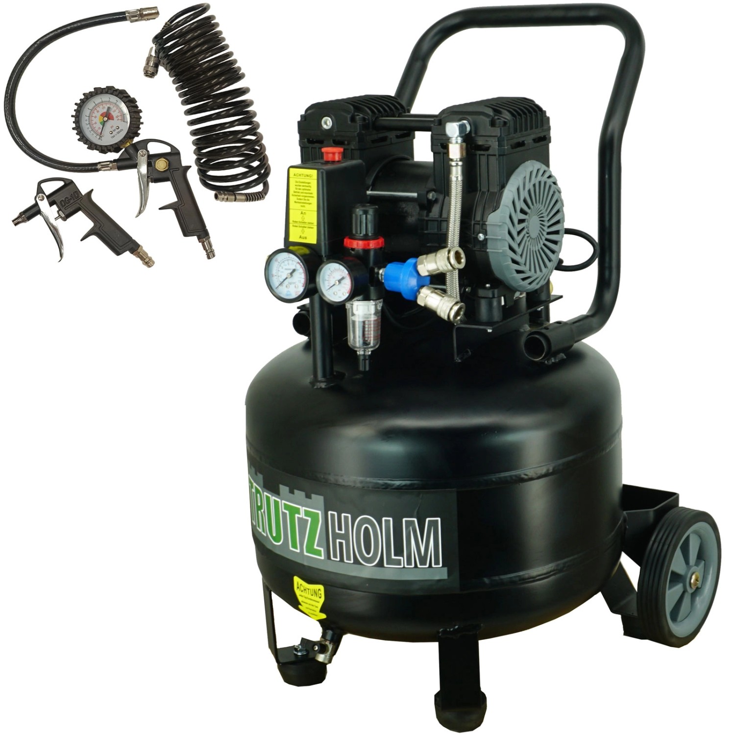 TRUTZHOLM Silent Flüsterkompressor 36L Vertikal Kompressor Leise 900W 62dB günstig online kaufen