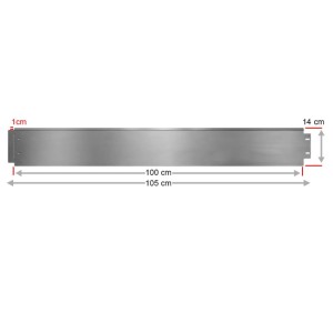 OK-Living Rasenkante Silber 100 x 14 5 Meter