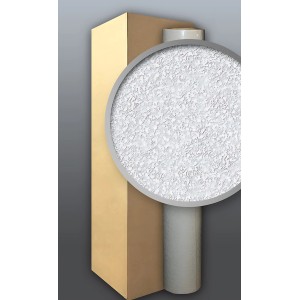 EDEM Vliestapete 80304BR60, überstreichbar, Rauhfaser-Putz-Optik, 4 Rollen (106 m²), weiß.