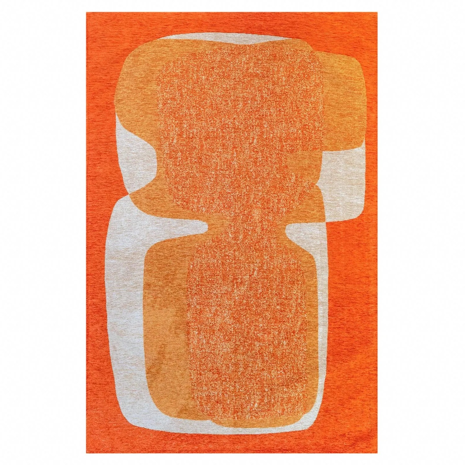 Lola&Moi Teppich Orange Cocktail Gold 140x200cm