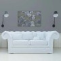 Bricoflor Leinwandbild mit Rosen in Grau und Vintage-Optik, 90x60 cm, als Wanddeko für Wohn- und Schlafzimmer.
