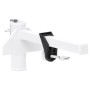 vidaXL Sonnenschirmhalter für Balkon Weiß 38 mm Stahl 4003385