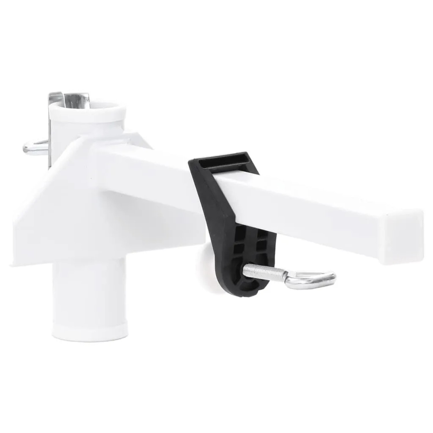 vidaXL Sonnenschirmhalter für Balkon Weiß 38 mm Stahl 4003385