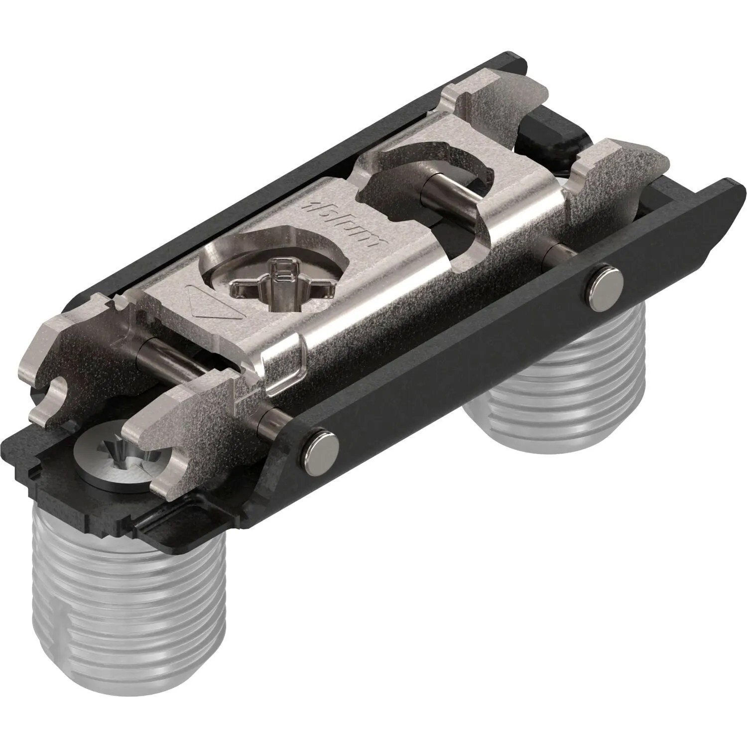 Blum Exzenter-Montageplatte Clip Onyx Gerade Stahl Einpressen Distanz 0 mm