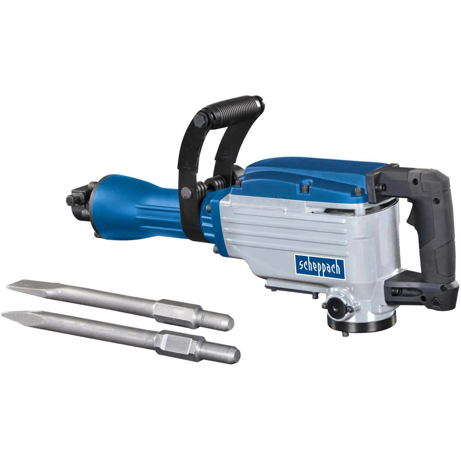Scheppach Abbruchhammer AB1600 (1600 W) mit Meißeln und Koffer. Ideal für Abbrucharbeiten.
