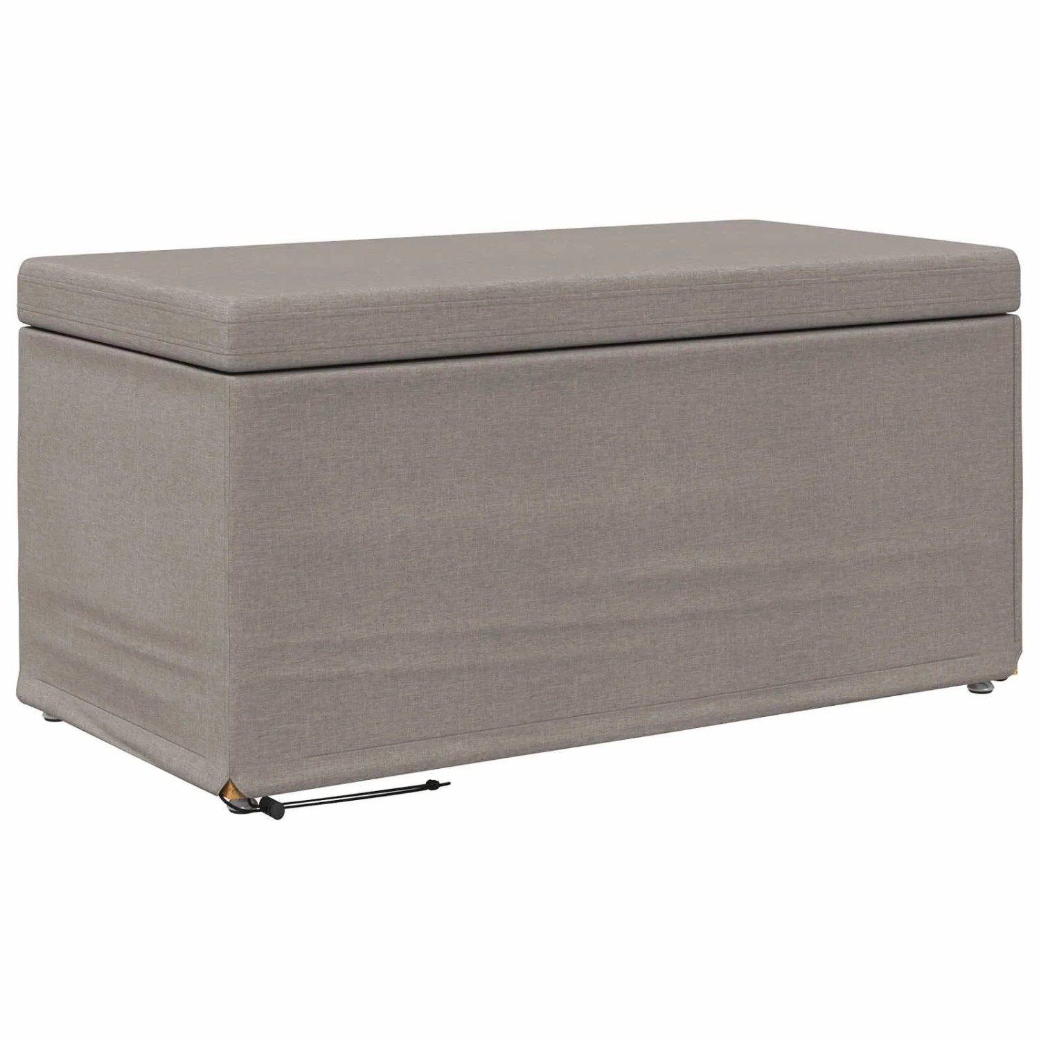 vidaXL Hocker Taupe 81 x 41 x 40 cm Stoff und Pressholz 876777