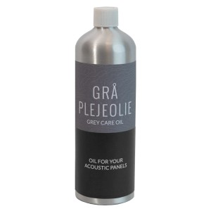 Denpanels Pflegeöl Grau, 500ml Flasche für Akustikpaneele. Zubehör zur Paneelpflege.