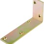 Gelb verzinkter Balkenwinkel 200x100x40 mm für leichte Holzkonstruktionen.