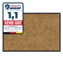 Beige Karat Schmutzfangmatte Rhine, 40x60 cm, mit "Sehr Gut" Siegel. Fußmatte für den Eingangsbereich.