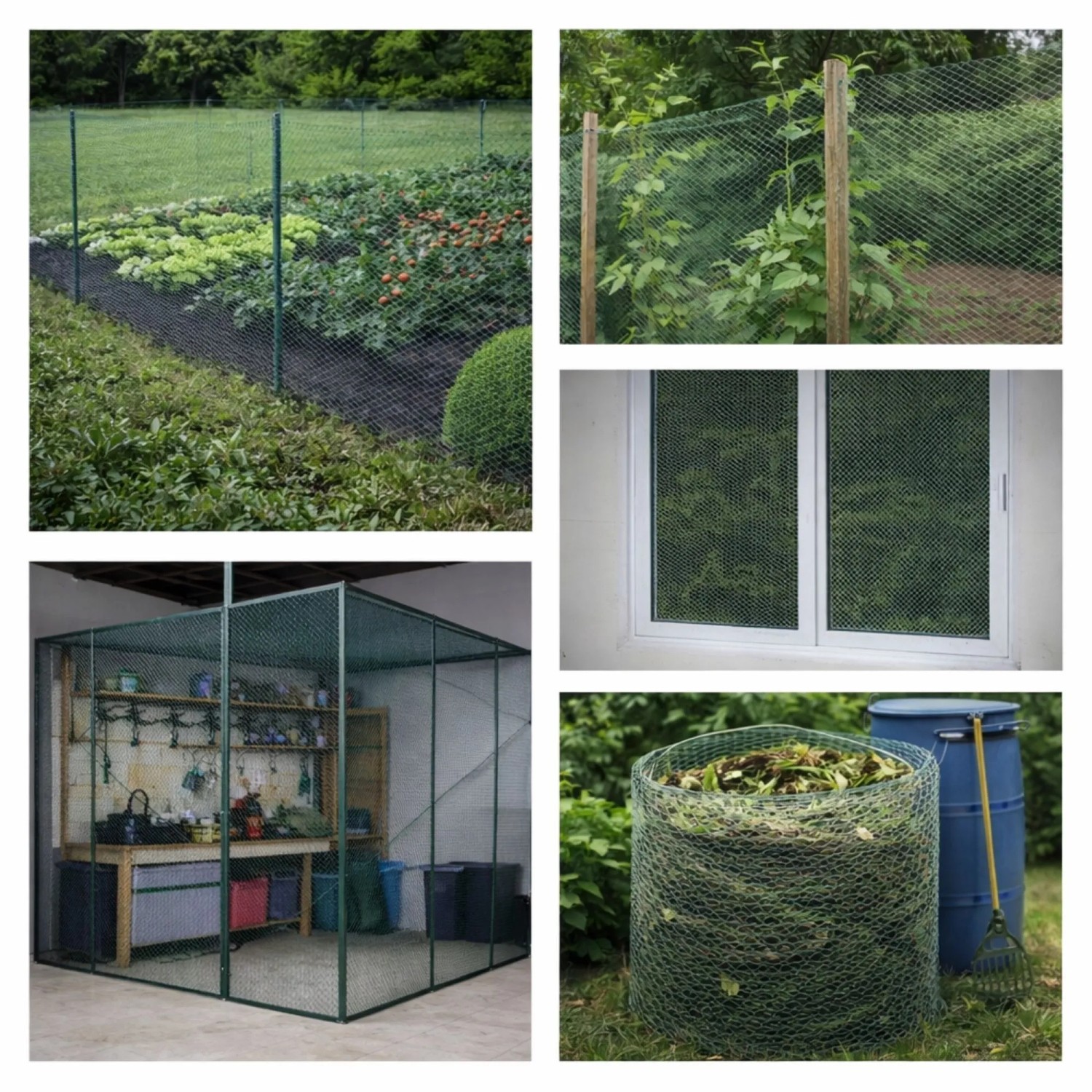 PROREGAL Maschendrahtzaun, grün, 0,5x5m, Maschenweite 16mm, vielseitig einsetzbar für Garten und Tierhaltung.