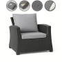 Setgarden Mix Sitzkissen Für Polyrattan Sessel 50x52x7 Sitz + 50x56 cm Rückenlehne 1tlg Grau_5
