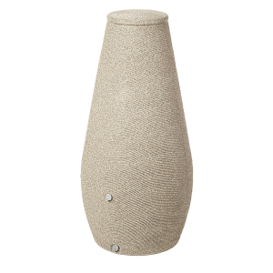 Arves Regenwassertank Drop 200 l in Sandstein-Optik für den Garten.