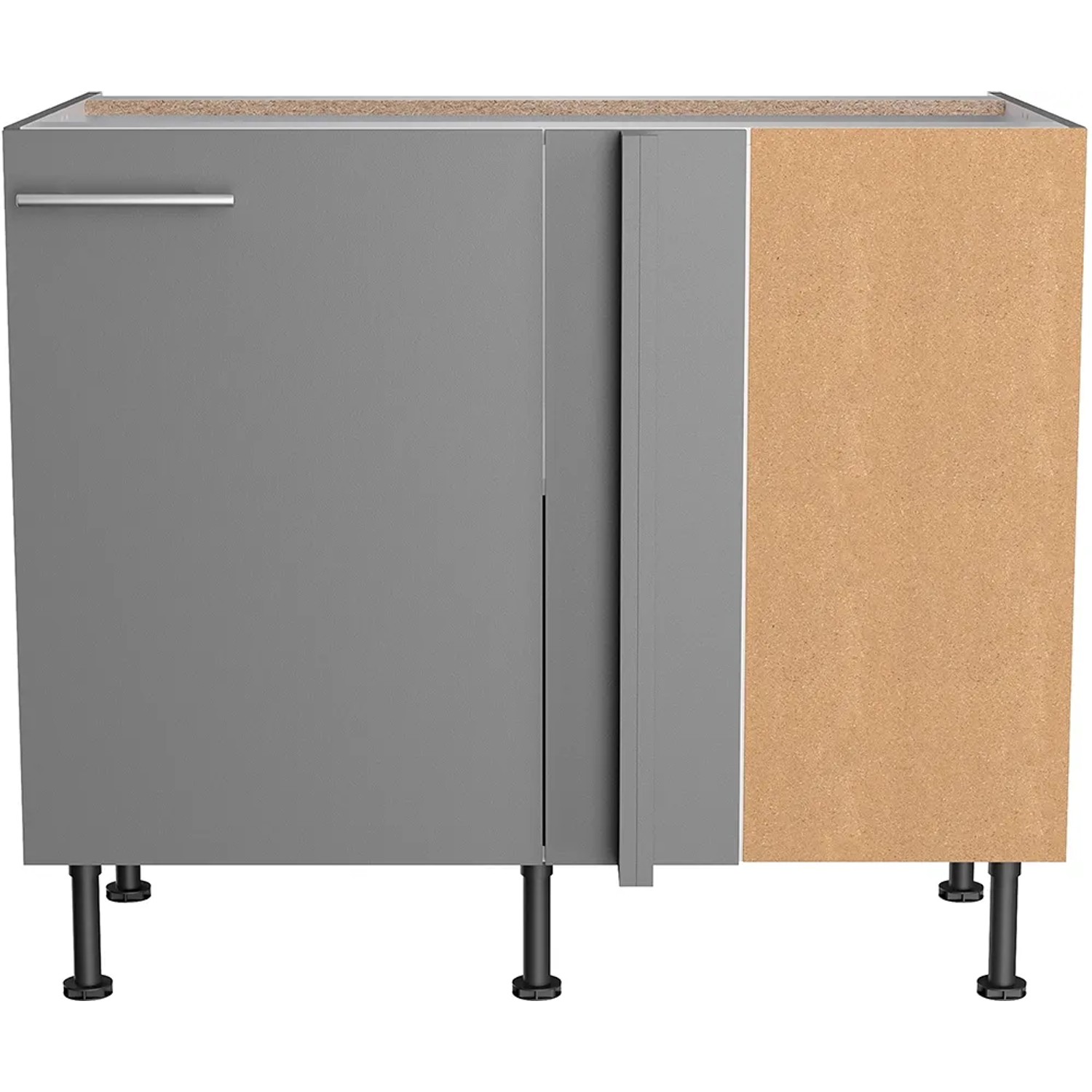 Optifit Eckunterschrank Mats825 in Basaltgrau, 100/65x87x58,4 cm, für optimale Küchenecknutzung.