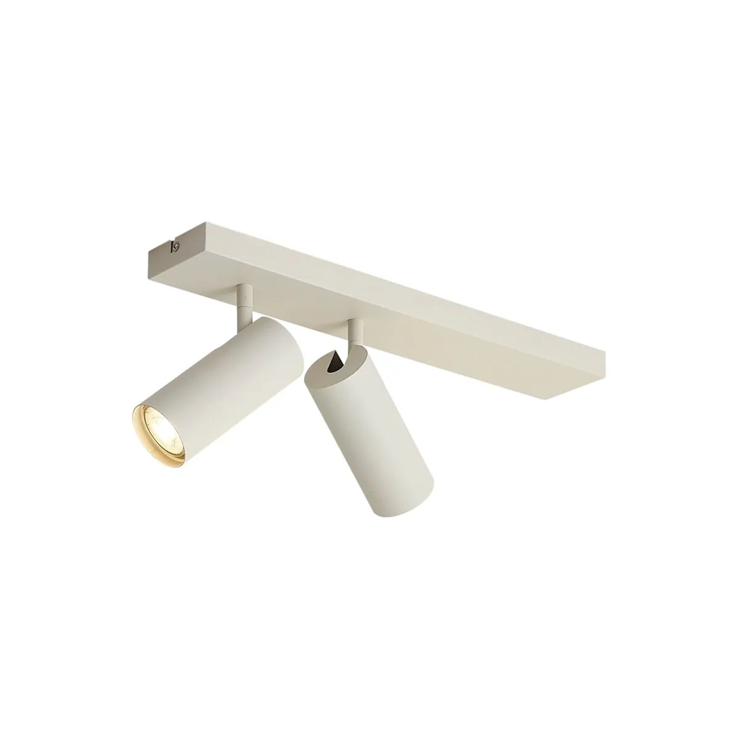QAZQA Moderner Deckenstrahler Beige 2-Lichter Verstellbar Renna