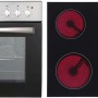 Respekta Einbauherd-Set: Backofen und Glaskeramikkochfeld für die Küchenzeile KB250WWC.