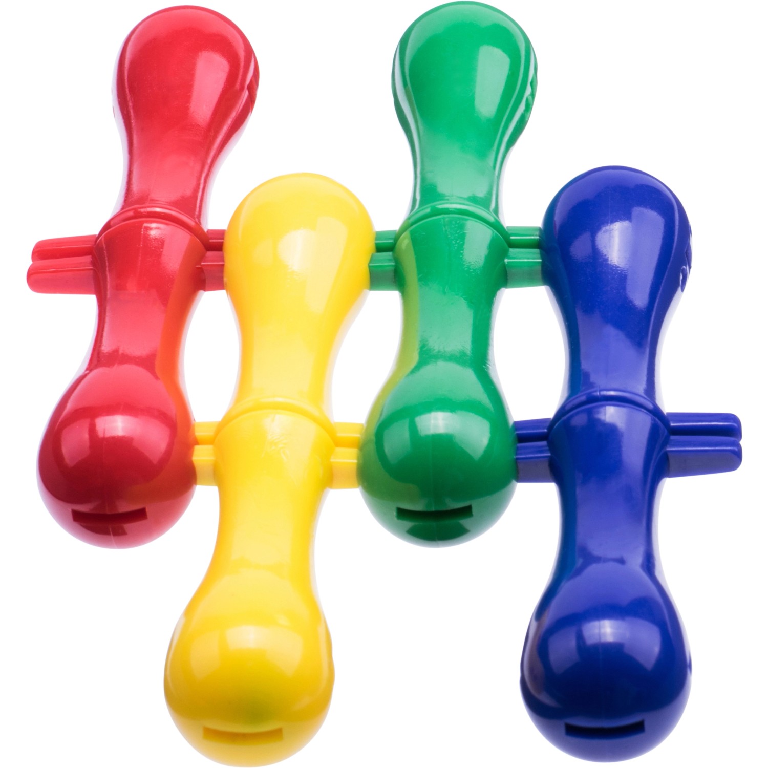 Maiskolbenhalter 8er-Set in Rot, Gelb, Grün und Blau für Grillutensilien.