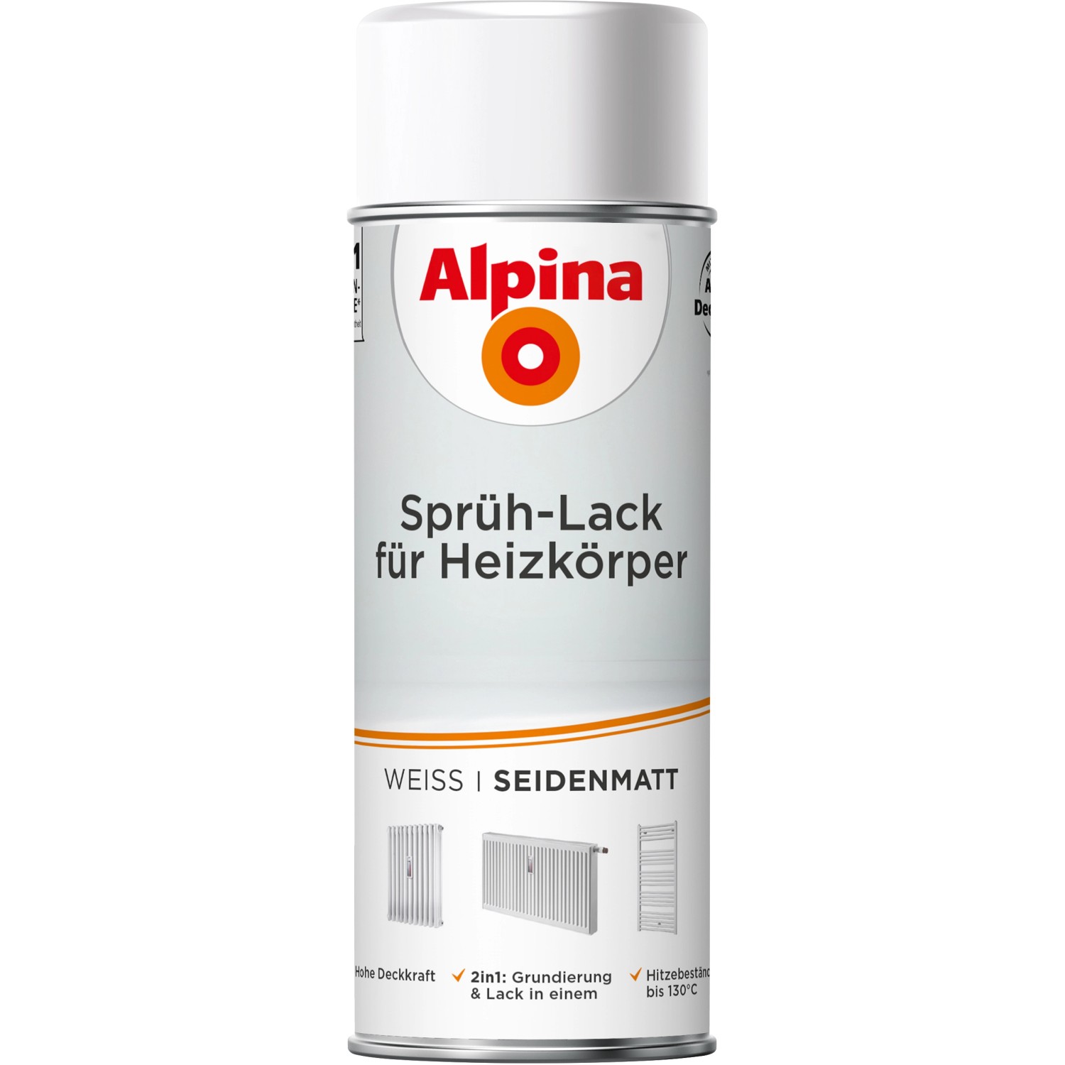 Alpina Sprüh-Lack für Heizkörper 400 ml seidenmatt günstig online kaufen