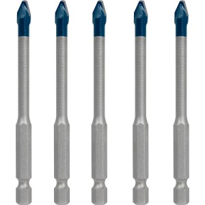 5-tlg. Bosch Expert Hard Keramikbohrer-Set, Ø 6mm, für Fliesen.