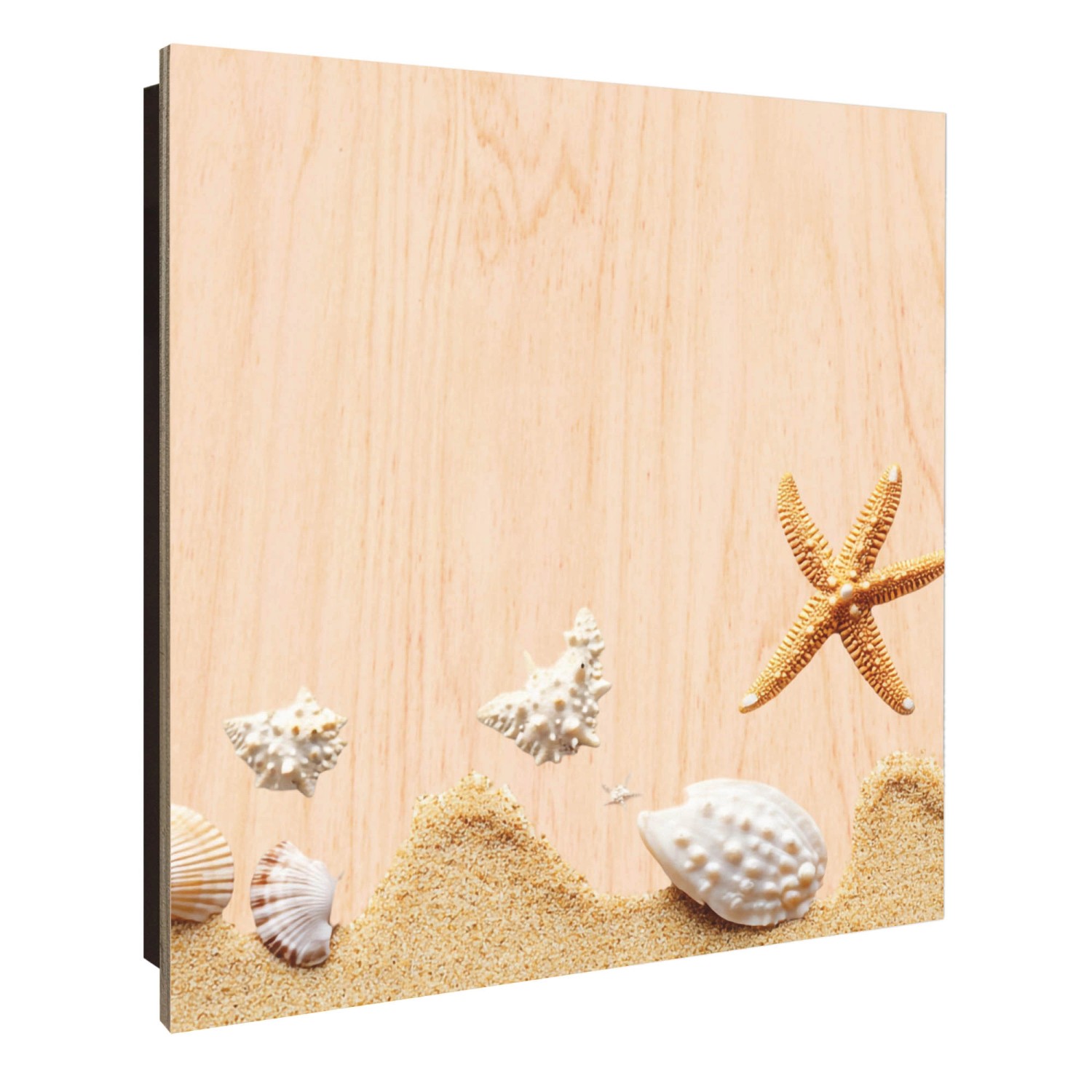 Banjado Großer Schlüsselkasten Holz 30x30cm Schwarz Scharnier Links 50 Hake günstig online kaufen