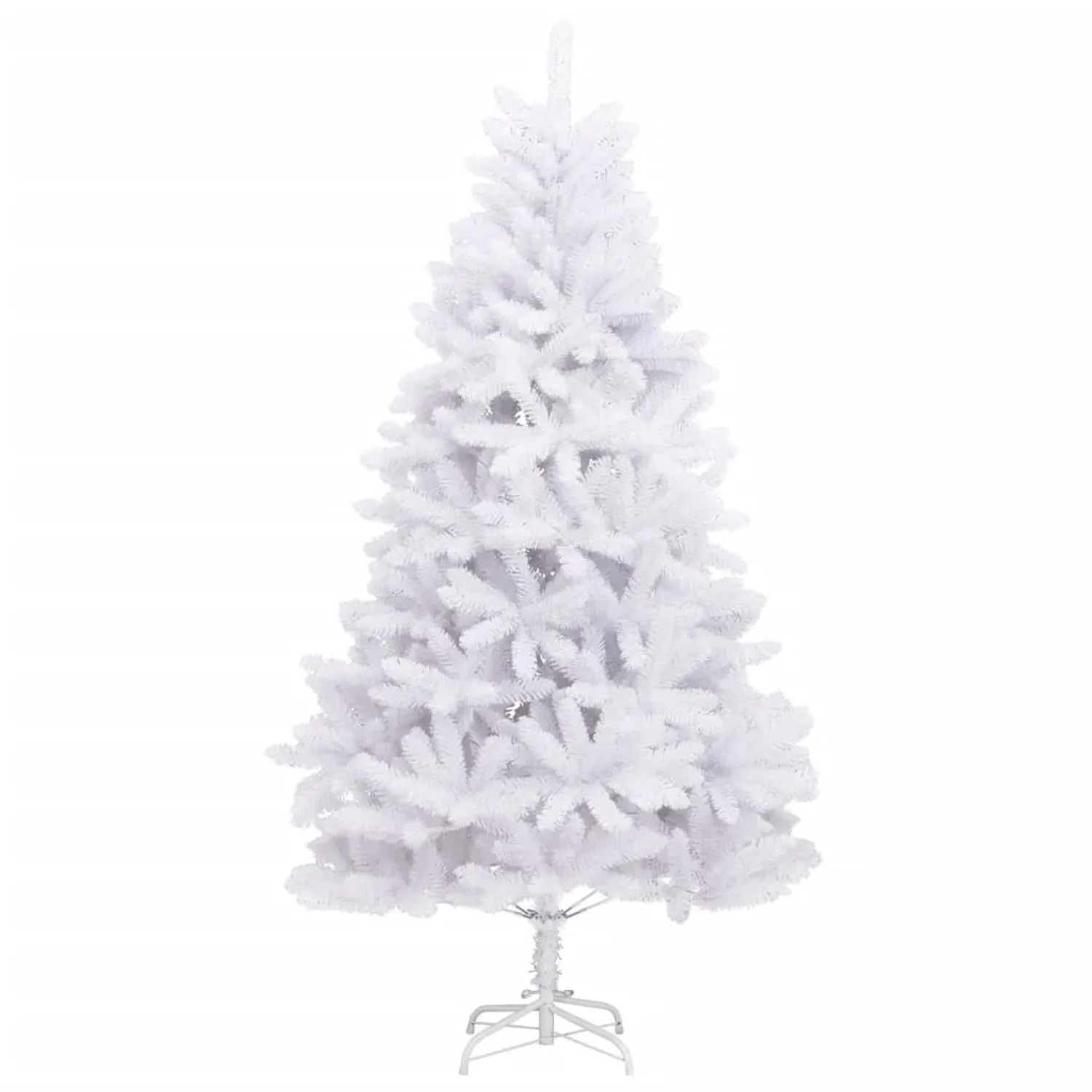 vidaXL Künstlicher Weihnachtsbaum Klappbar mit Ständer Weiß 180 cm 357786