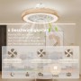 HOMCOM Deckenventilator mit LED-Beleuchtung und Fernbedienung, Holzoptik. Dimmbare Lampe für Lampen & Leuchten.