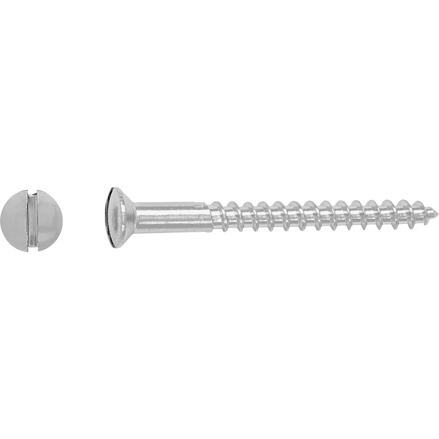 Linsensenkkopf Holzschraube Schlitz-Antrieb Ø 3,5 mm x 30 mm 15 Stück