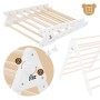 Joyz 2in1 Kletterdreieck mit Rutsche, weißes Holz, 2er Set für Indoor-Spielplätze.