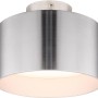 Moderne LED-Deckenleuchte Jenny von Globo, Aluminium Nickel Optik.