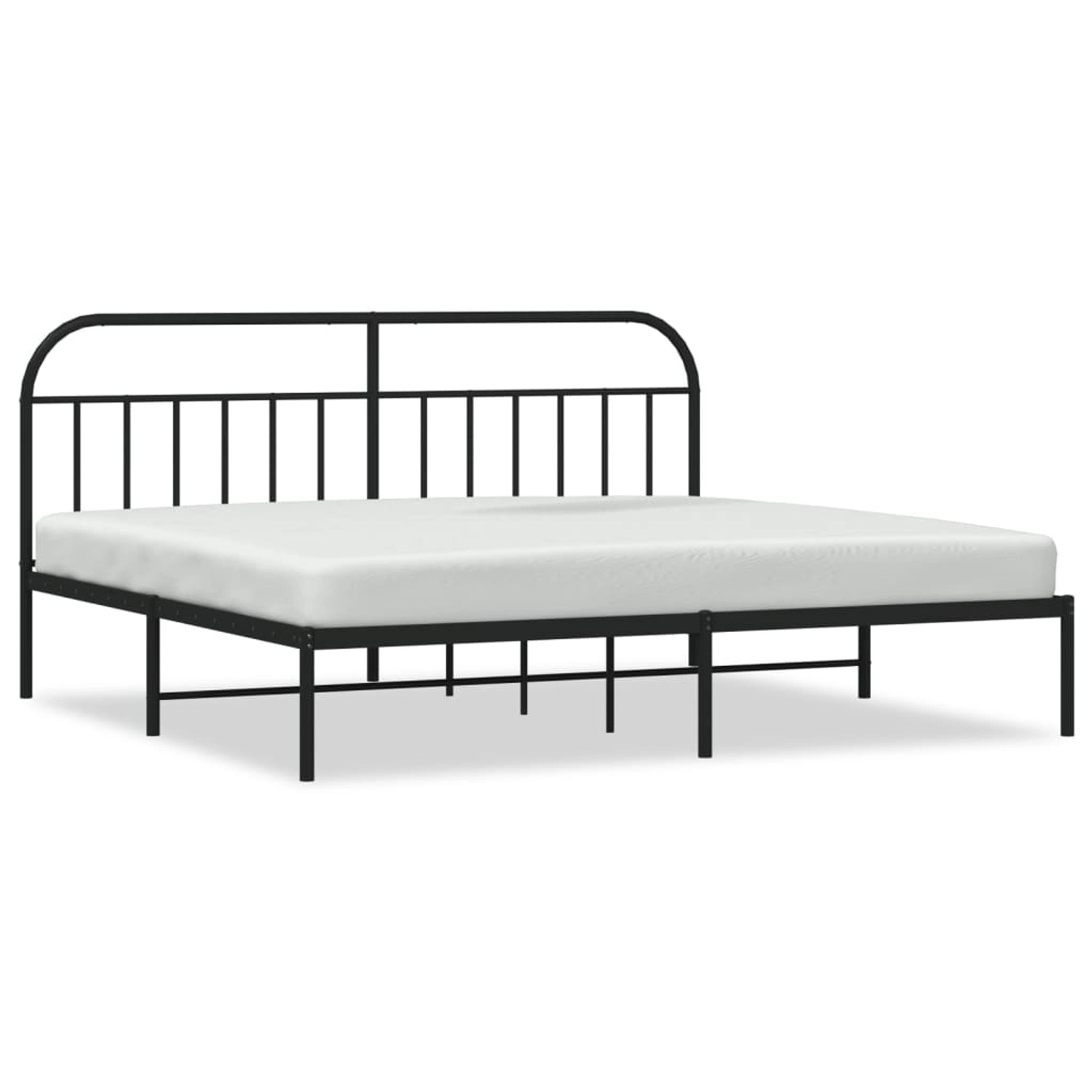 vidaXL Bettgestell mit Kopfteil Metall Schwarz 193x203 cm Modell 31753277 günstig online kaufen