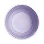 Runder Elho Vibes Fold Blumentopf, lila, Ø 9 cm, geriffelt. Robust, wasserdicht, für Innenbereich.