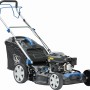 LUX-TOOLS Benzin-Rasenmäher B-RM-51-A B für große Rasenflächen, mit Fangkorb und Hinterradantrieb.